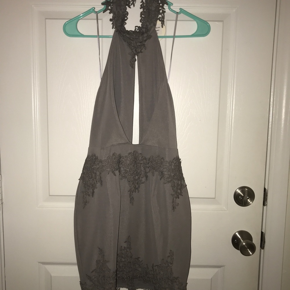 Grey mini dress